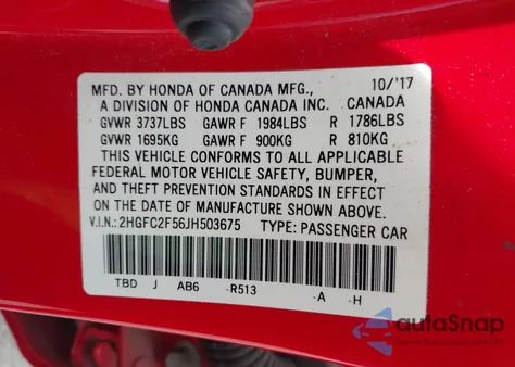 2018 Honda Civic Lx from USA, damaged, VIN 2HGFC2F56JH503675